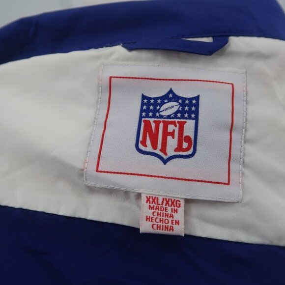 NFL New York Giants Full Zip Windbreaker Style Jacket Size XXL - Picture 4 of 8